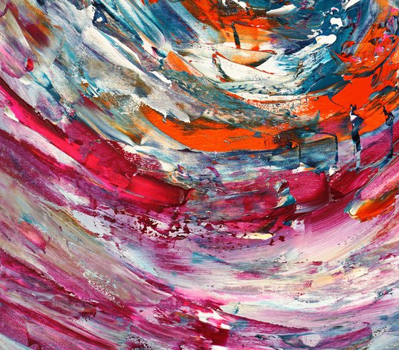 Turquoise magenta Whirl A 1