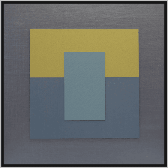 ACQUIESCENCE - Modern 3D Color Field  Painting / Framed