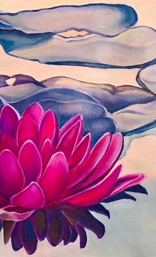 Lily at sunset by Olga Volna