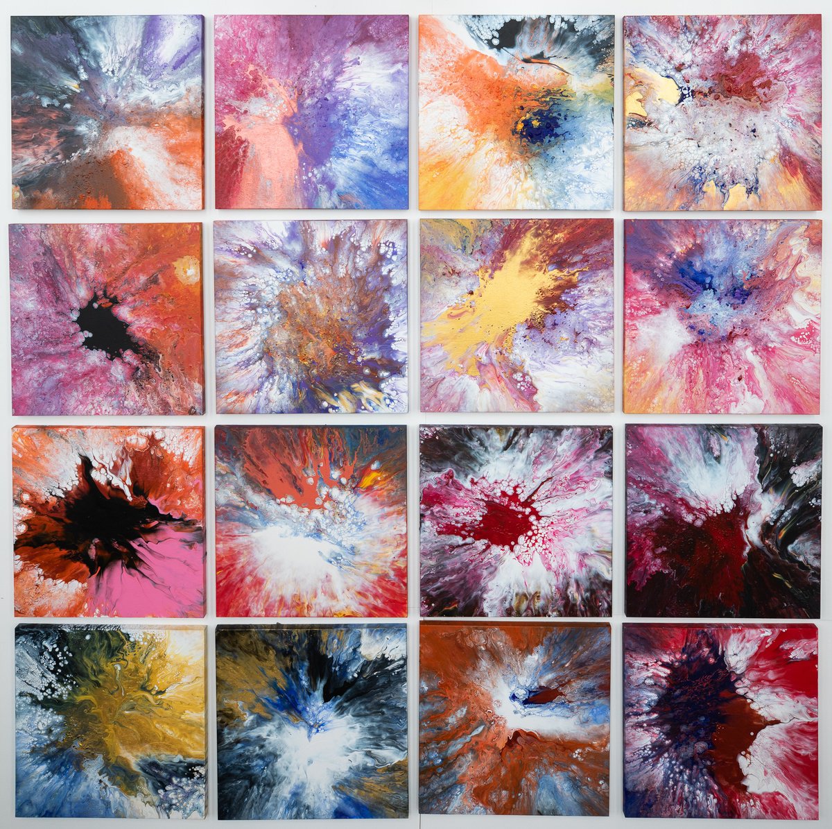 Impressionistic Abstract Acrylic Painting By Viet Ha Tran, 47 X 47", The Power Of Dreams, Original Artwork