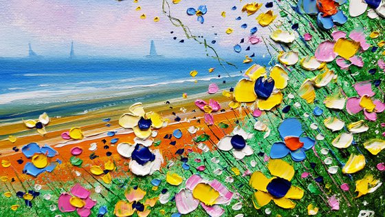 "The Beach & Flowers in Love"