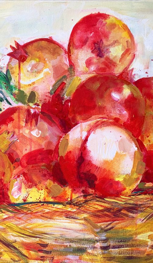 Still life with pomegranate by Olga Pascari