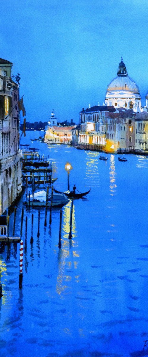 Venice nocturne by Ramesh Jhawar