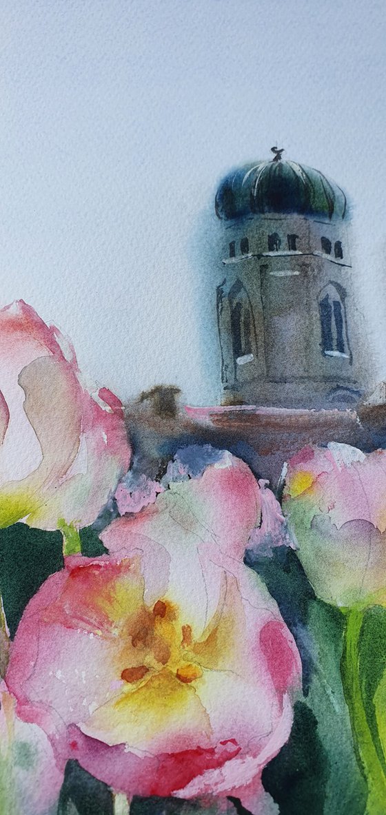 Munich cityscape serenity