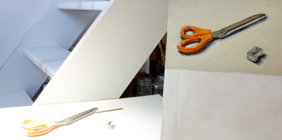 scissors on white