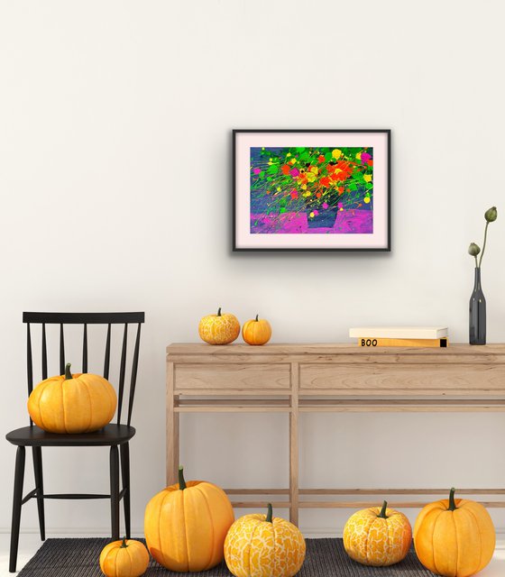 Bright Bouquet Abstract painting