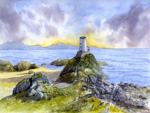 Llanddwyn Lighthouse by Bryn Humphreys