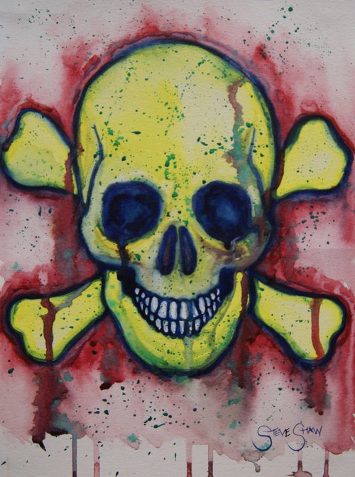 Smiley Crossbones. Free Shipping by Steven Shaw