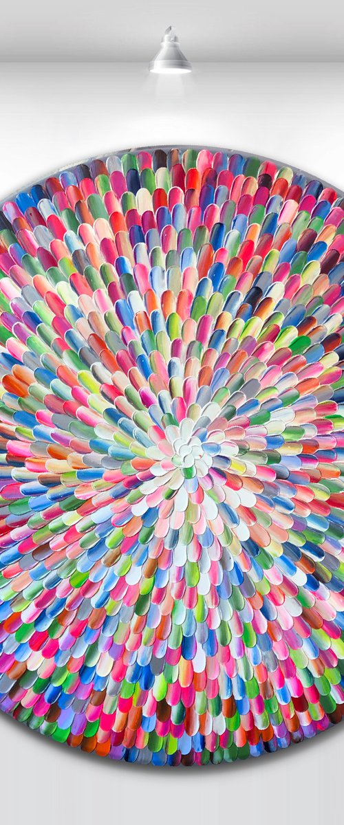 'Pacific rainbow III' - 36x36” by Tatiana Georgieva