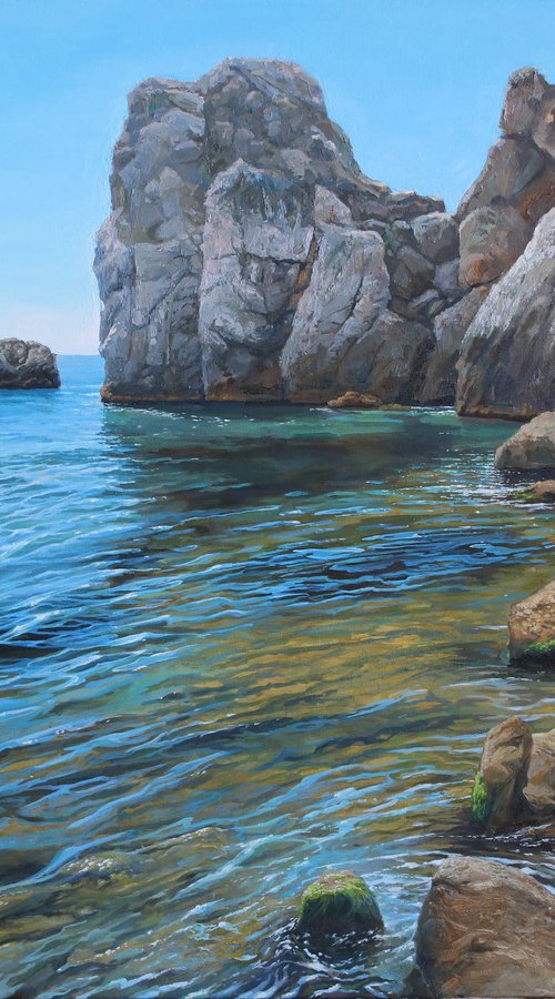 Black Sea. Crimea 120x90 cm. (47.2x35.4 inches) by Linar Ganeev