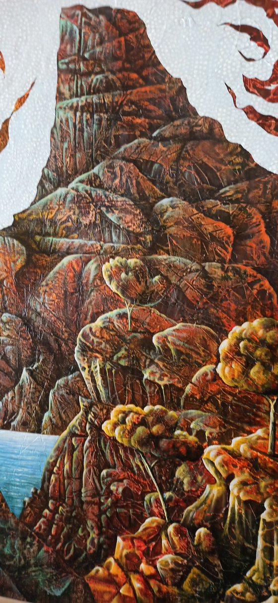 Extinct volcano 65x80cm ,Acrylic/canvas