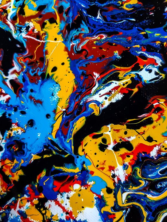 - Ownership - Style of JACKSON POLLOCK. Abstract Expressionism Painting.