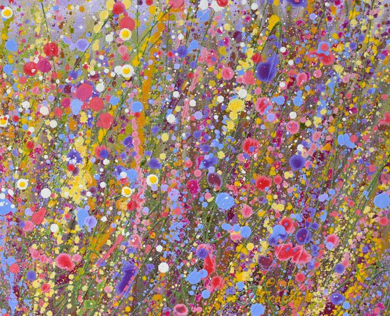 Lavender Haze Garden - Floral Painting