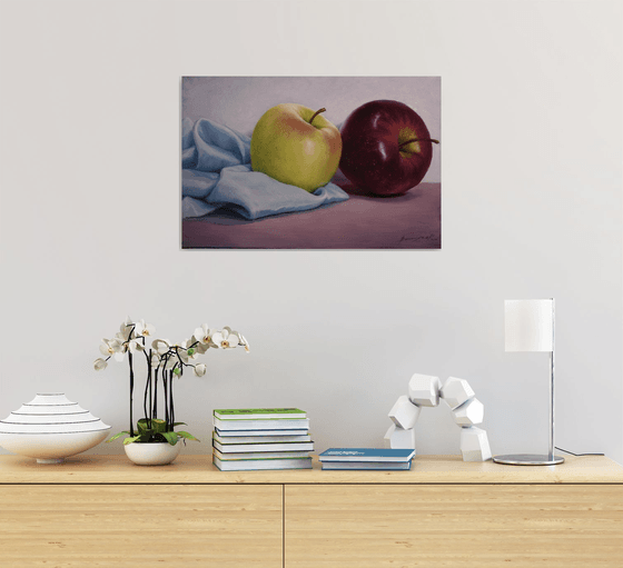 "Still life with apples"