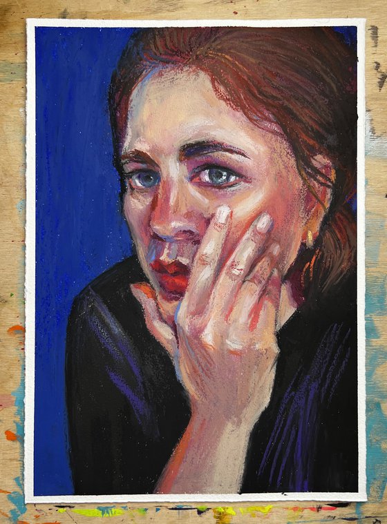 Portrait. Pensive mood.