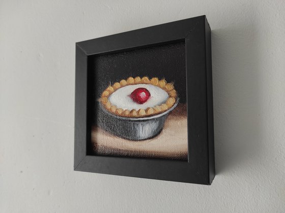 Little Cherry Bakewell tart still life