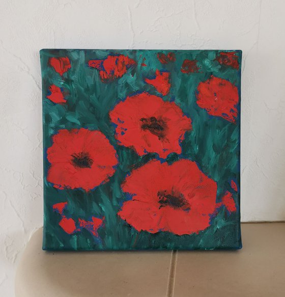 Red poppies