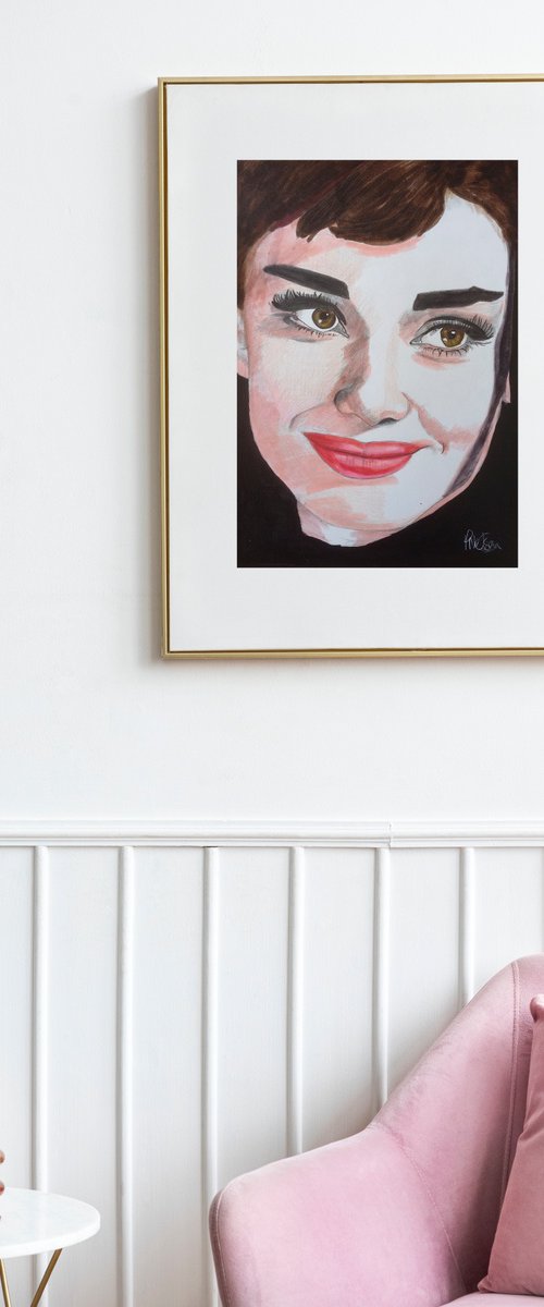 Audrey Hepburn Portrait by Paul Nelson-Esch