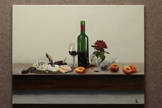 Wine and rose