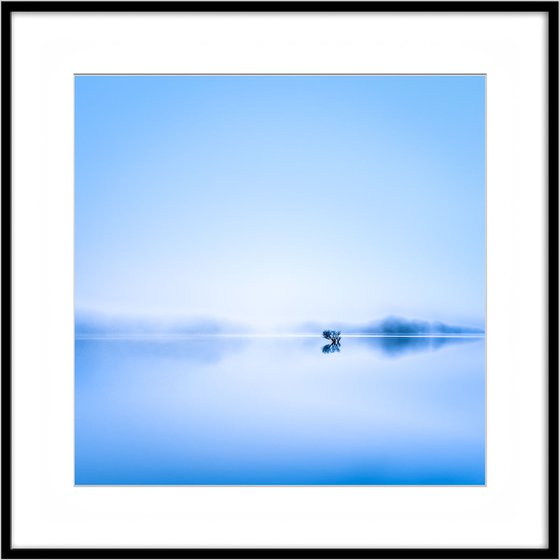Solitude in Blue  - Extra large minimalist Sky Blue