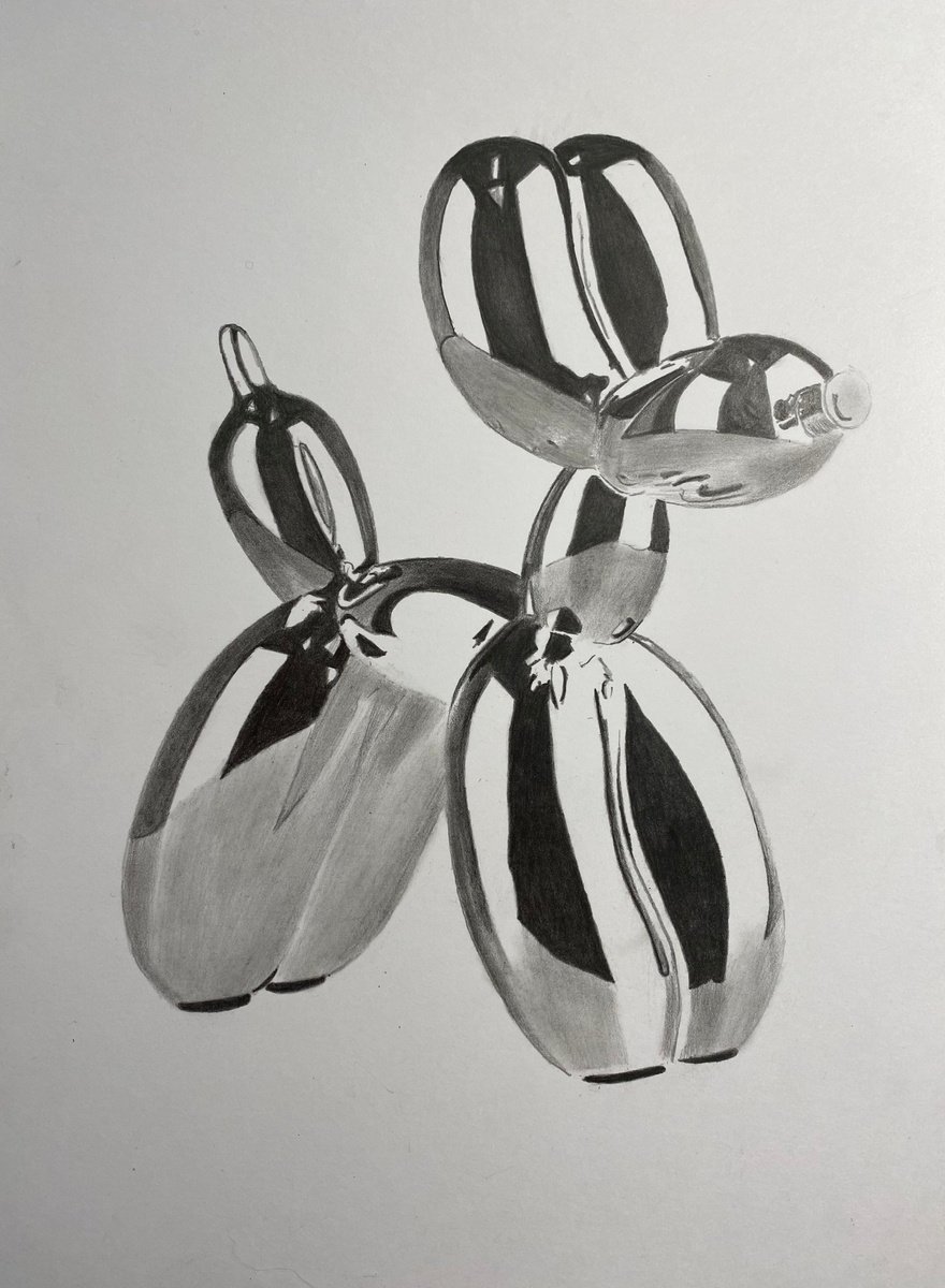 Shops Original Art - pencil drawing of a balloon animal