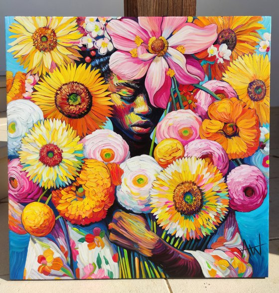 Flower Girl – Floral Portrait