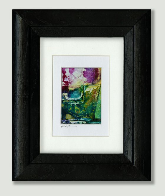 Ancient Passages 92 - Framed Mixed Media by Kathy Morton Stanion