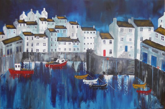 Polperro in blue