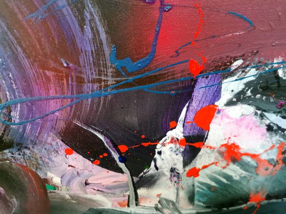 Fascinating Spontaneous Action Painting Gestural Art By O Kloska