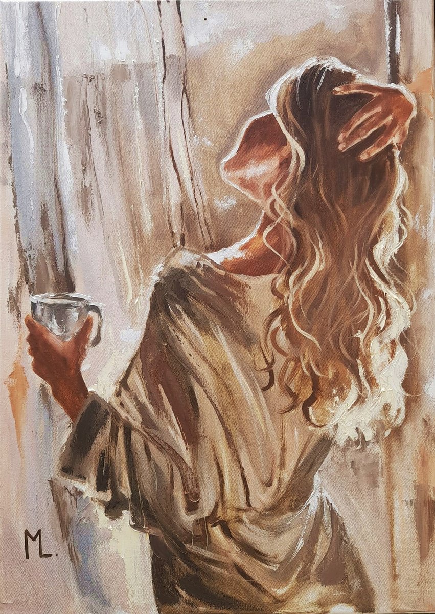  WARM MORNING COFFEE by Monika Luniak