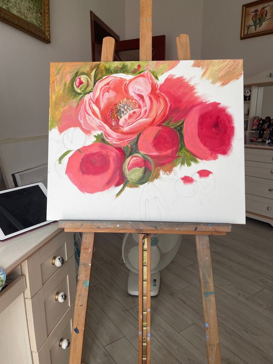 “Red flowers”