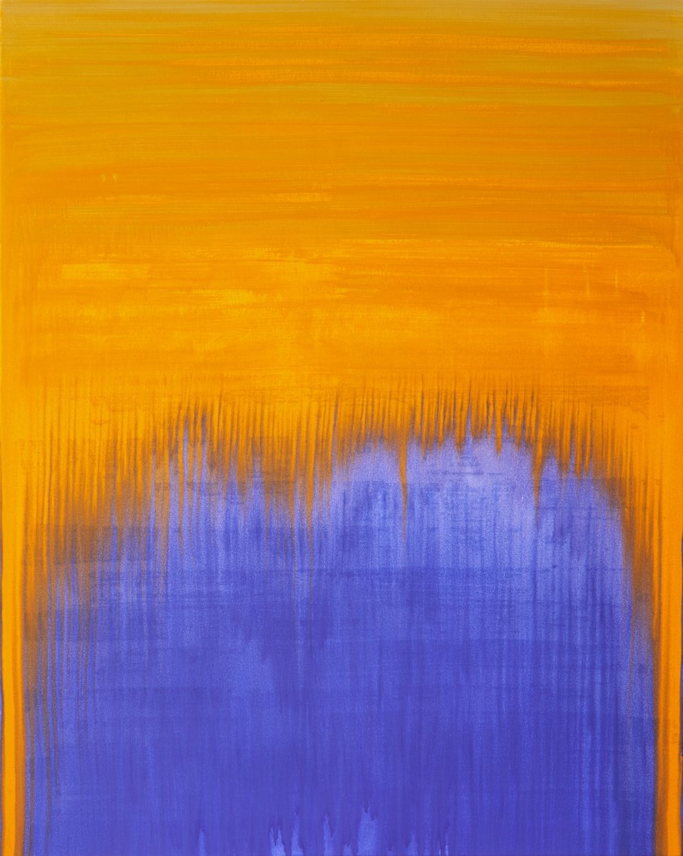 Monday (Orange Over Blue) by Simon Findlay