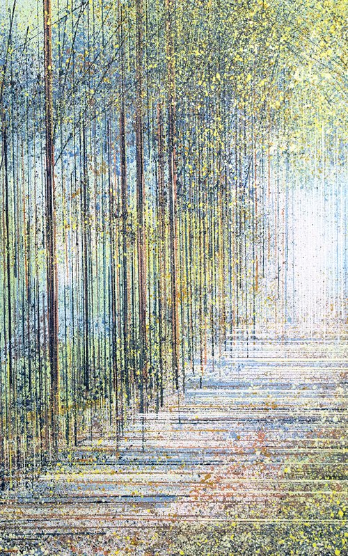 Spring Trees In Afternoon Light by Marc Todd