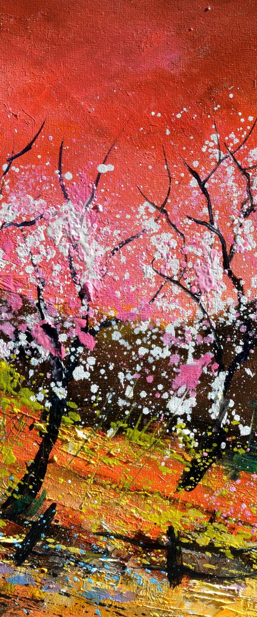 Blooming spring trees by Pol Henry Ledent