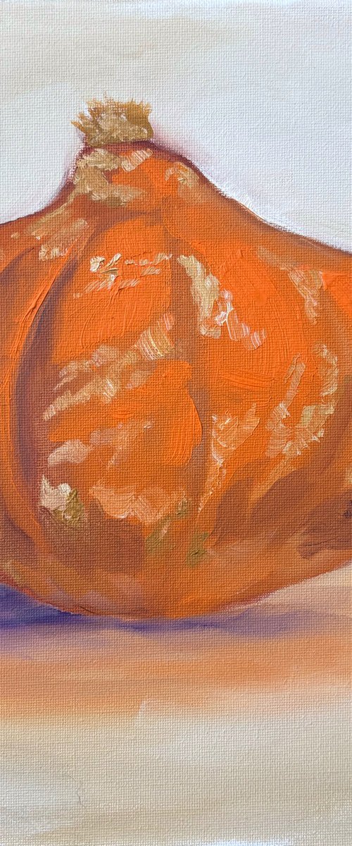 A small pumpkin. still life by Dmitry Fedorov