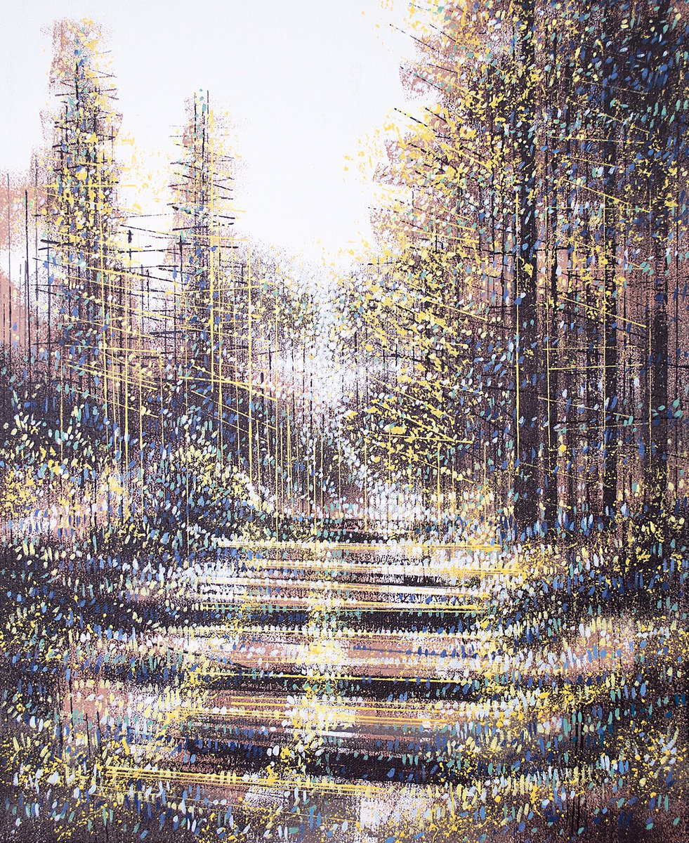  Winter Trees At Dusk By Marc Todd, 18 X 22, Artwork For Sale On Artfinder