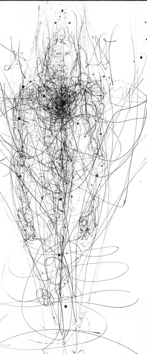 HUMAN DESIRE TO FLY TO ESCAPE FROM THE BODY TRAP SPIRITUAL ECLECTIC ONIRIC ART BY MASTER KLOSKA SIGNAL ANGEL by Kloska Ovidiu