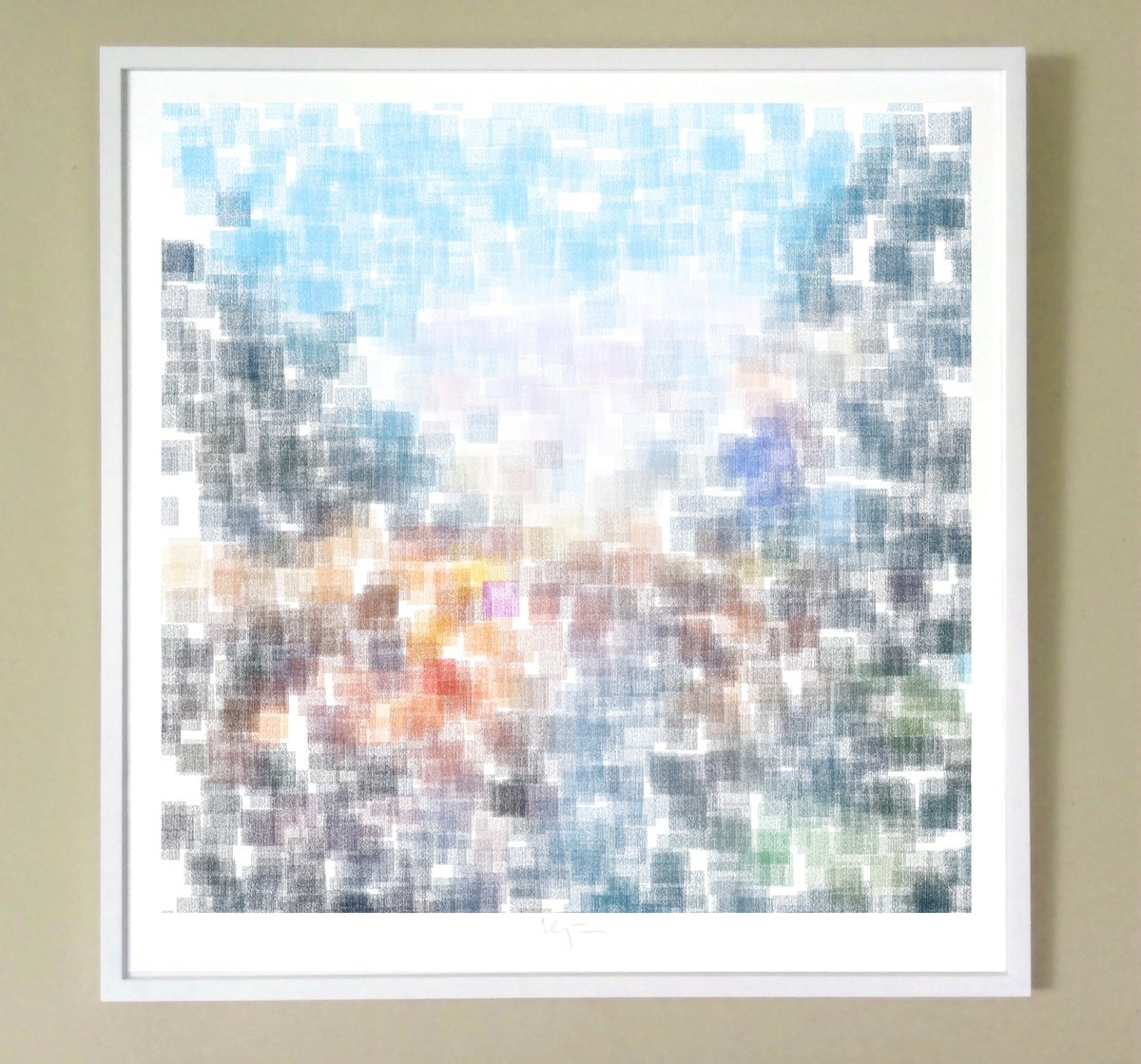 Abstract Giclee Print , Rain V By Alejos, 17 X 17, Artwork For Sale On Artfinder