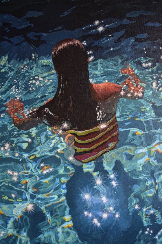 In the Stars - Swimming Painting