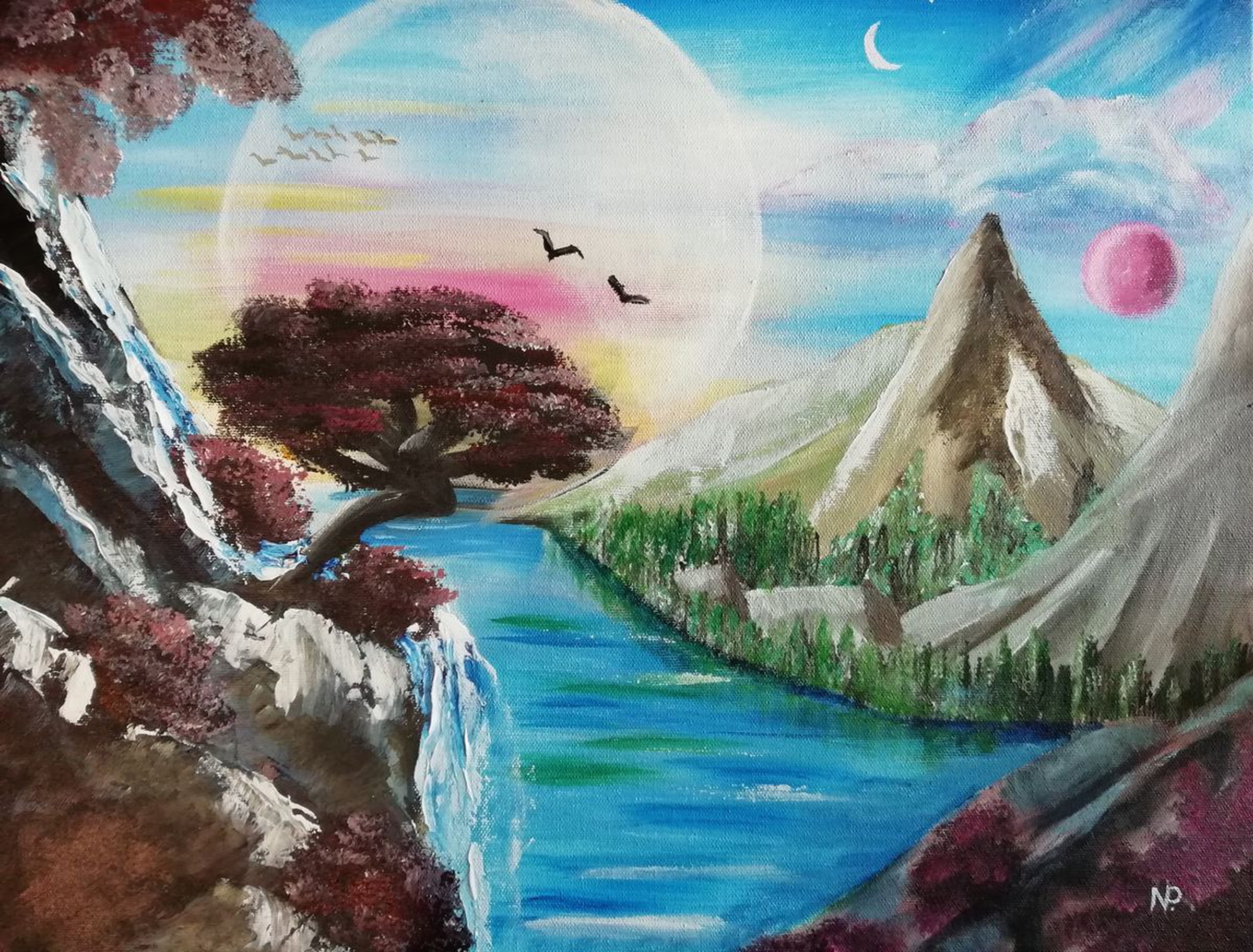 The Secrets Of Pandora Surreal Acrylic Painting Artfinder