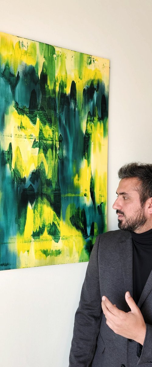 VIBRATION II - Abstract Painting by Alessandro Criscito