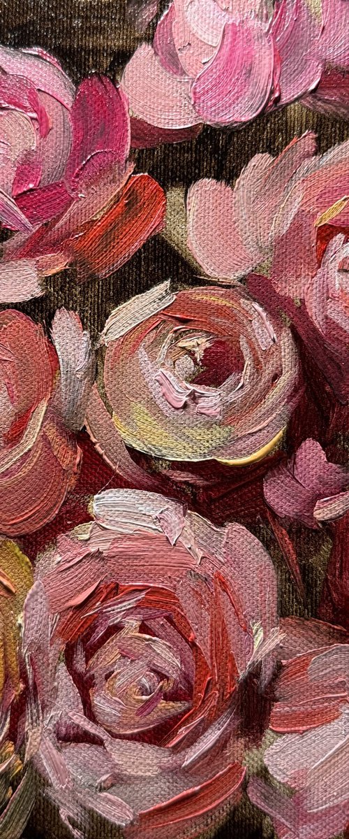Peach Ranunculus by Olena Hromova