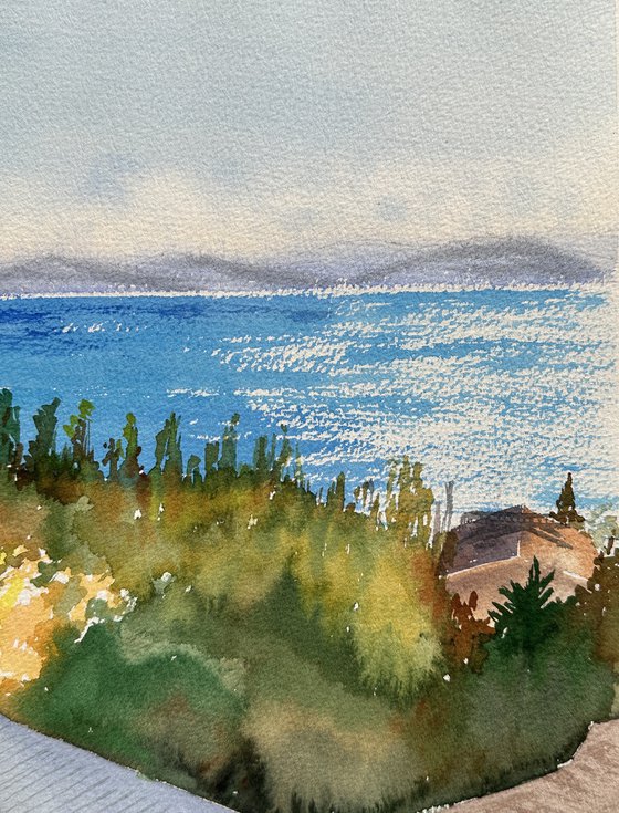 A sunny autumn day on Lake Sivan