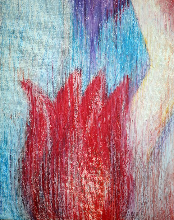 Touch : paper, oil pastel
