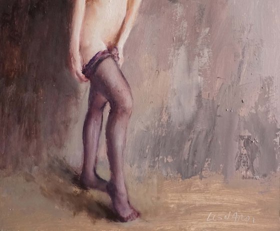 Violette with stockings