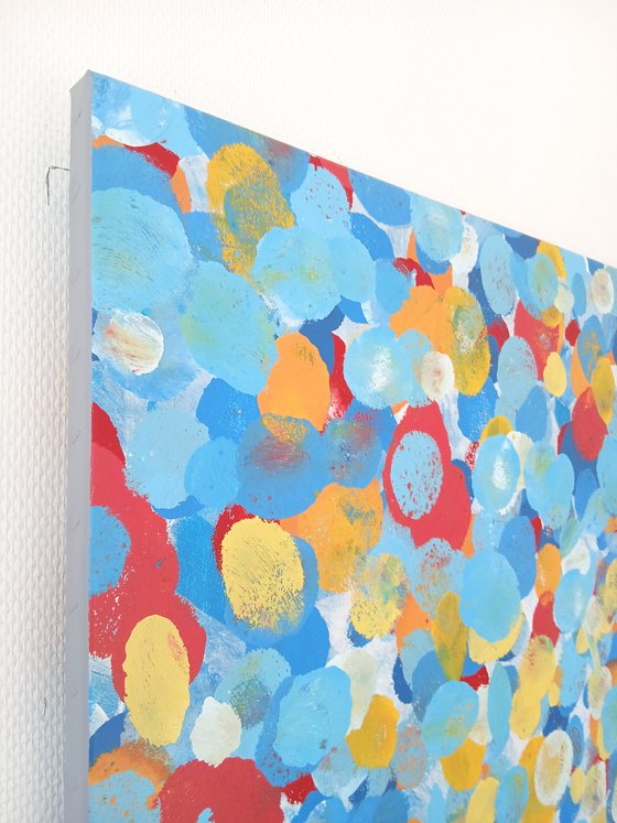 Spotty Pop Painting - The wall of Candy 01 -