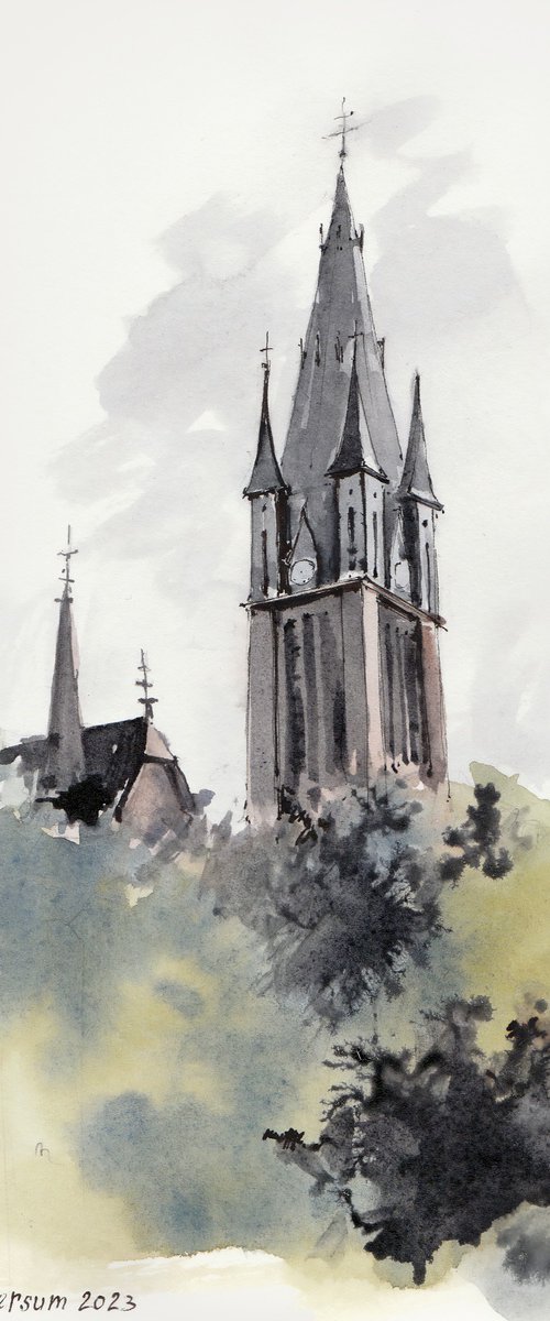 Sint-Vituskerk Church in Hilversum, Netherlands by Tatiana Alekseeva