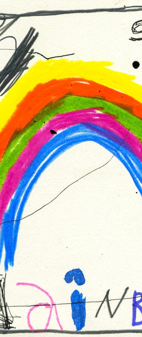 Rainbow 15.3x15 cm / 6.02x5.90 inch by V. Lishko