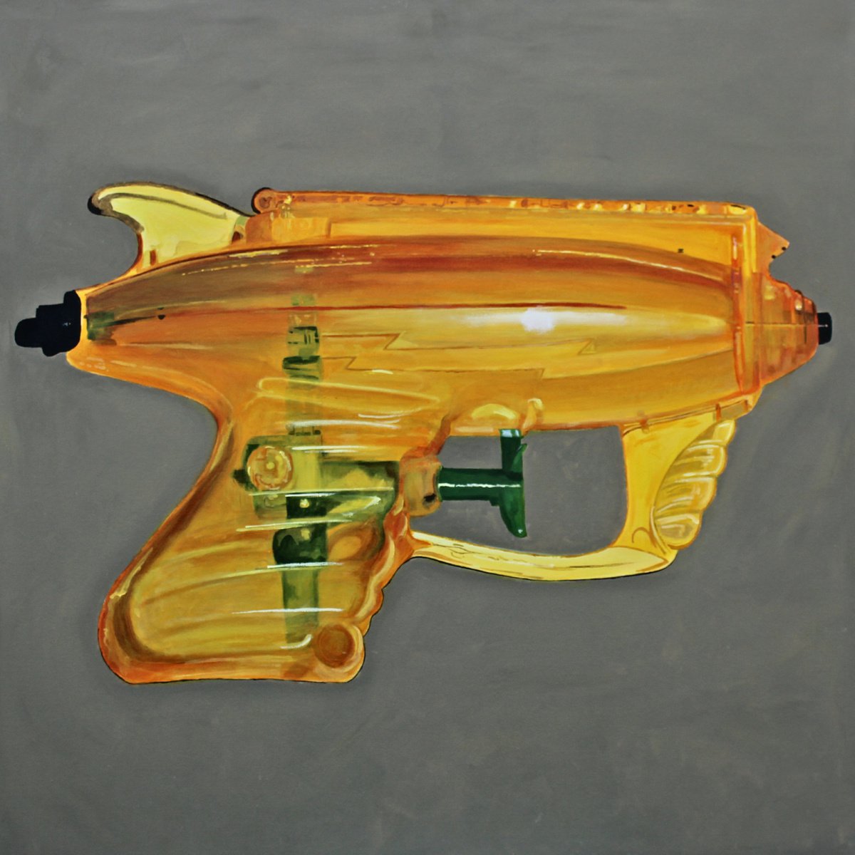 Photorealistic Still Life Oil Painting By Ken Vrana, 36 X 36", Just Add Water Iii, Original Artwork