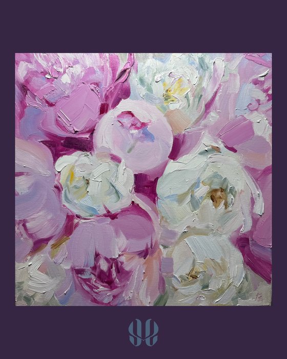 Peonie pink and white